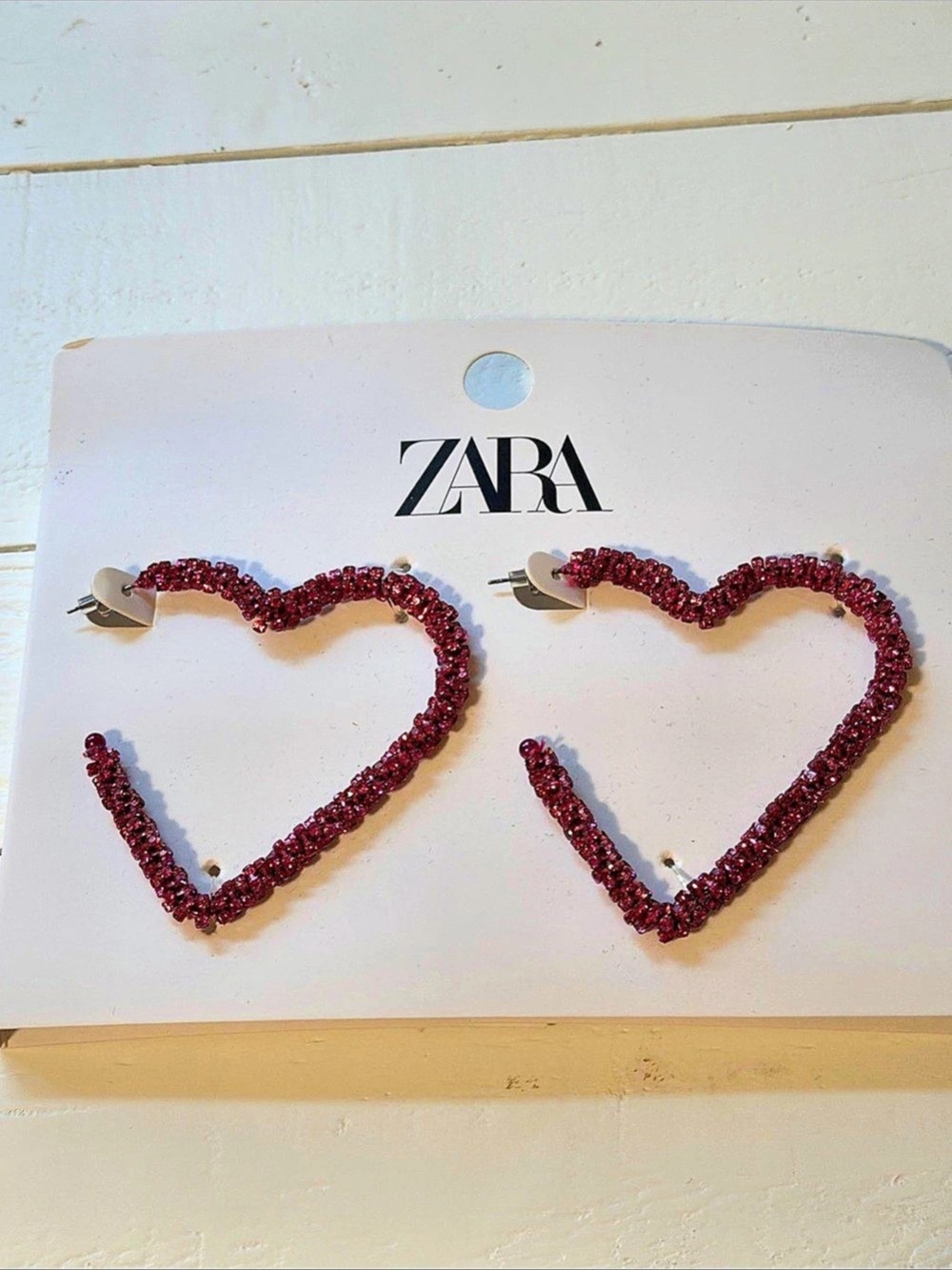 NWT RARE Zara Heart Earrings- bought in the UK